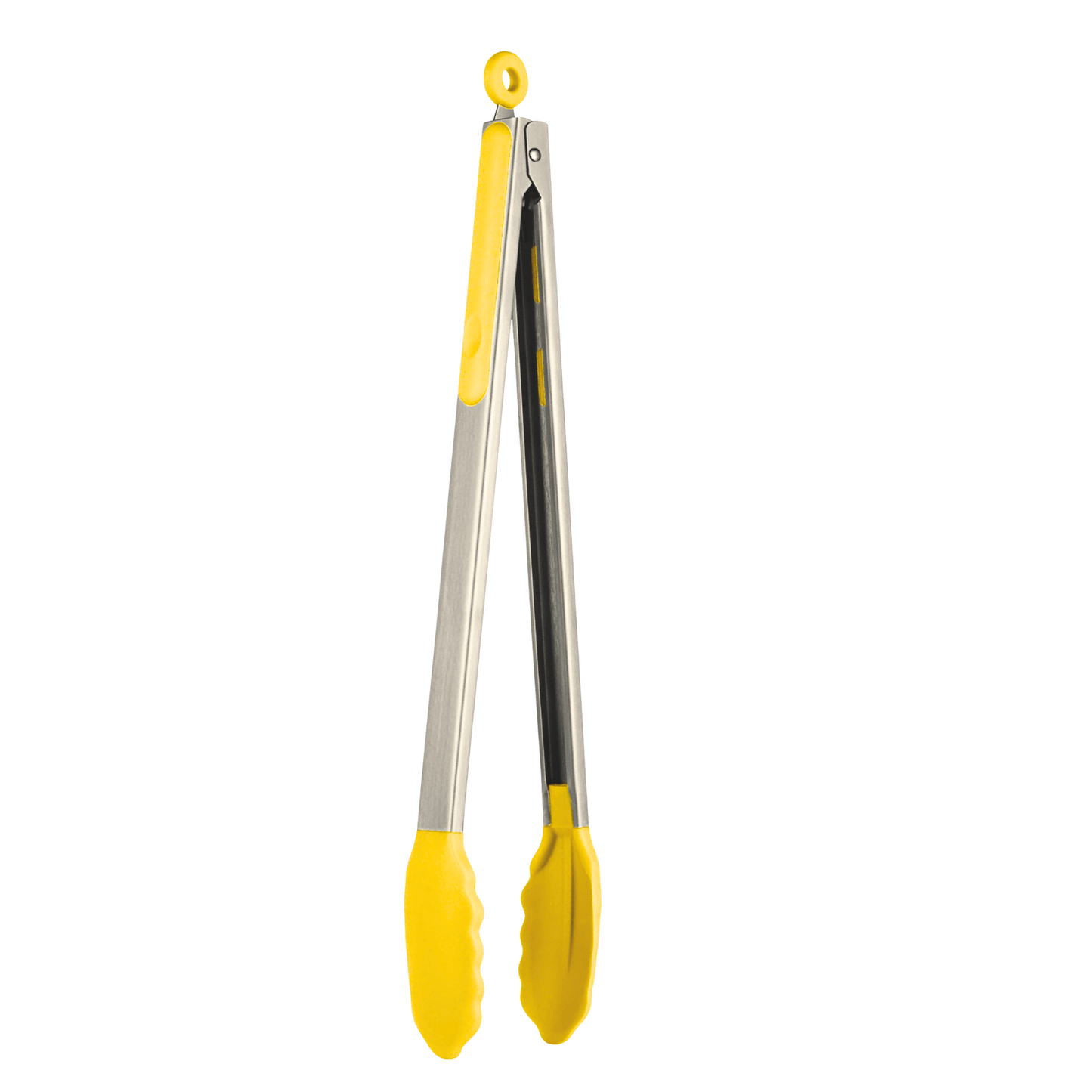 PEGADOR DE INOX COM PONTA DE SILICONE AMARELO