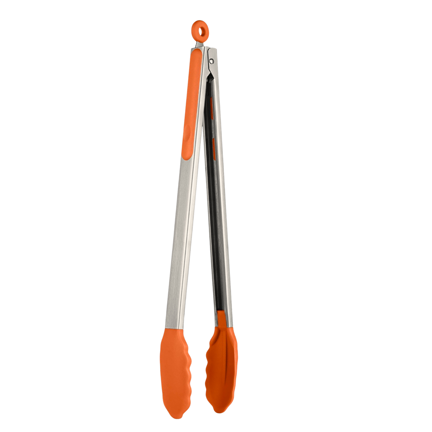 PEGADOR DE INOX COM PONTA DE SILICONE LARANJA
