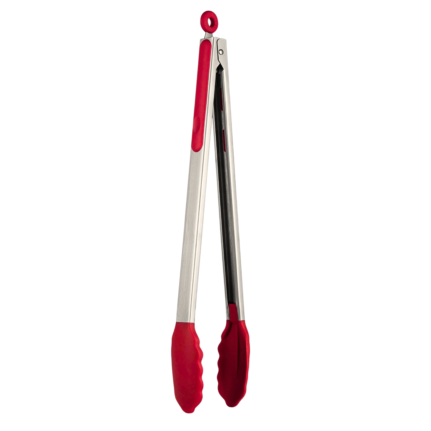 PEGADOR DE INOX COM PONTA DE SILICONE VERMELHO