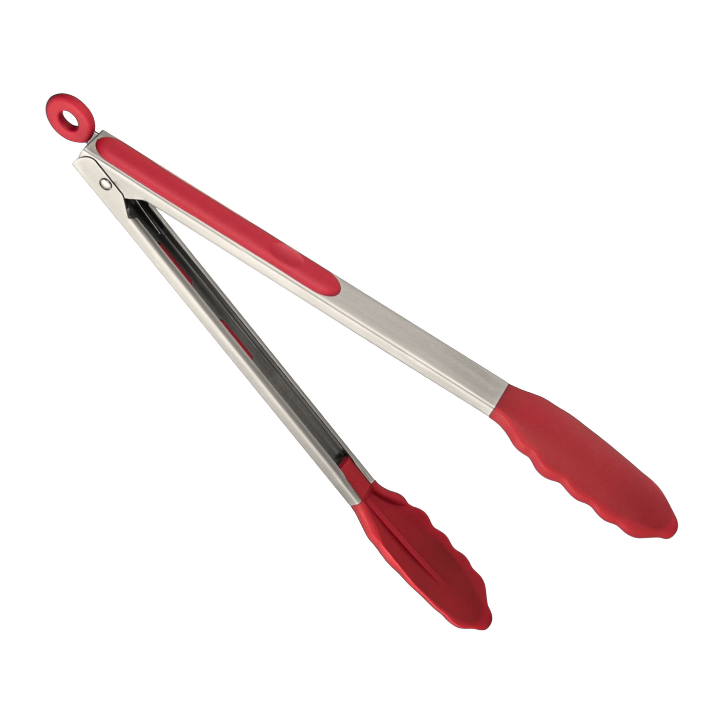 PEGADOR DE INOX COM PONTA DE SILICONE VERMELHO
