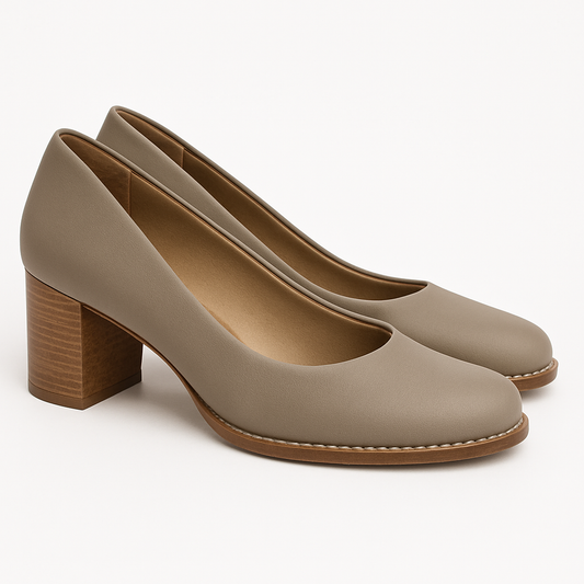 [PRÉ-VENDA] SCARPIN SALTO BLOCADO COURO FENDI