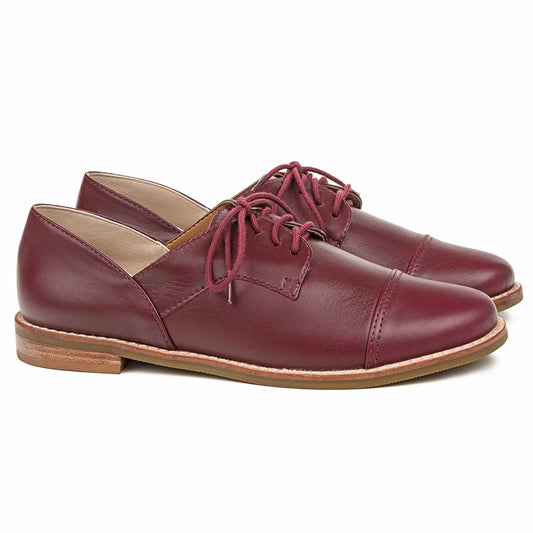 [PRÉ-VENDA] OXFORD CLÁSSICO COURO MARSALA